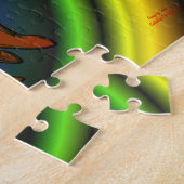 Rainbow Hues Abstracte goudvis Legpuzzel (Zijkant)