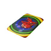 Rainbow Hues Schattige Abstract goudvis Badmat (Gekanteld)