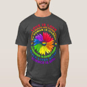 Rainbow Human Black Lives Rights Science T-shirt (Voorkant)