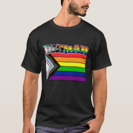Rainbow Human LGBTQ-vlaggenondersteuning en Pride  T-shirt