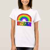 Rainbow Human Pride maand T-shirt (Voorkant)