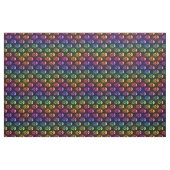 Rainbow Human Skulls Pattern Fabric Stof (Yard (91,4 cm))