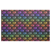 Rainbow Human Skulls Pattern Fabric Stof (Fat Quarter)