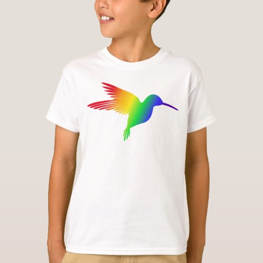 Rainbow Hummingbird Boys' T-shirt (Voorkant)