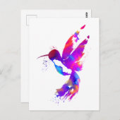 Rainbow Hummingbird Briefkaart (Voorkant / Achterkant)