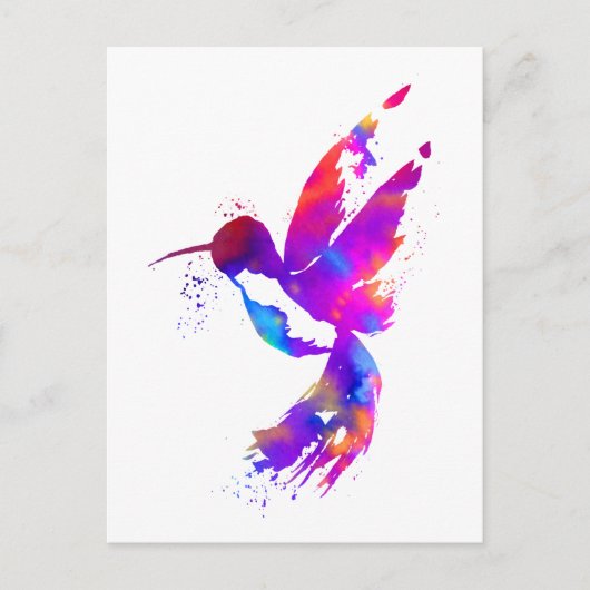 Rainbow Hummingbird Briefkaart (Voorkant)