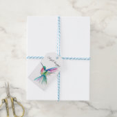 Rainbow Hummingbird Gift Label Cadeaulabel (Met Touw)