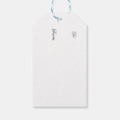 Rainbow Hummingbird Gift Label Cadeaulabel (Achterkant)