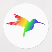 Rainbow Hummingbird Labels (Design 1)
