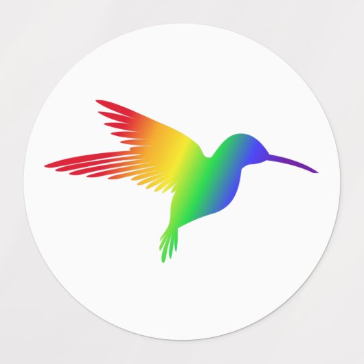 Rainbow Hummingbird Labels (Design 1)