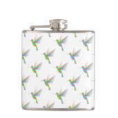 Rainbow Hummingbird Patroon Heupfles (Voorkant)