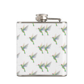 Rainbow Hummingbird Patroon Heupfles (Achterkant)