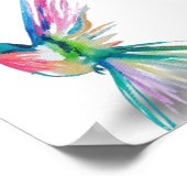 Rainbow Hummingbird Premium Canvas Poster (5x7) (Hoek)