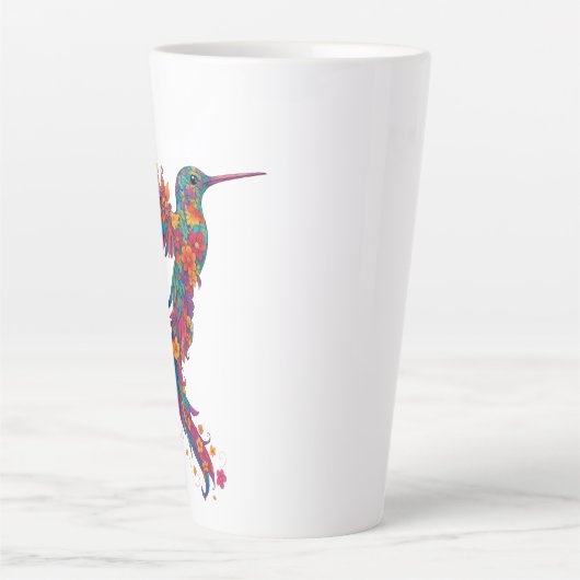 Rainbow Hummingbird Pride Latte Mok (Voorkant)