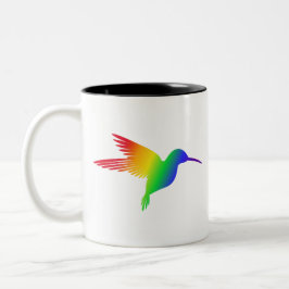 Rainbow Hummingbird Tweekleurige Koffiemok