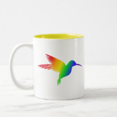 Rainbow Hummingbird Tweekleurige Koffiemok (Links)