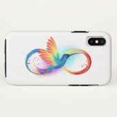 Rainbow Hummingbird with Infinity symbol Case-Mate iPhone Case (Achterkant (horizontaal))