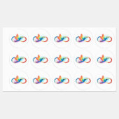 Rainbow Hummingbird with Infinity symbol Labels (Vel)