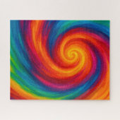 Rainbow Hurricane Swirl Legpuzzel (Horizontaal)