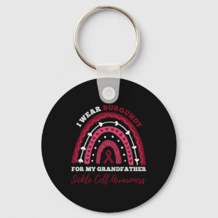 Rainbow I Draag Bourgondische grootvader Sickle Ce Sleutelhanger