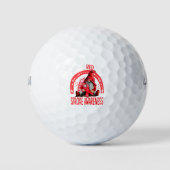 Rainbow I Draag Red Stroke Awareness Gnomen Golfballen (Voorkant)