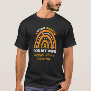 Rainbow I Draag Sinaasappel voor mijn vrouw multip T-shirt
