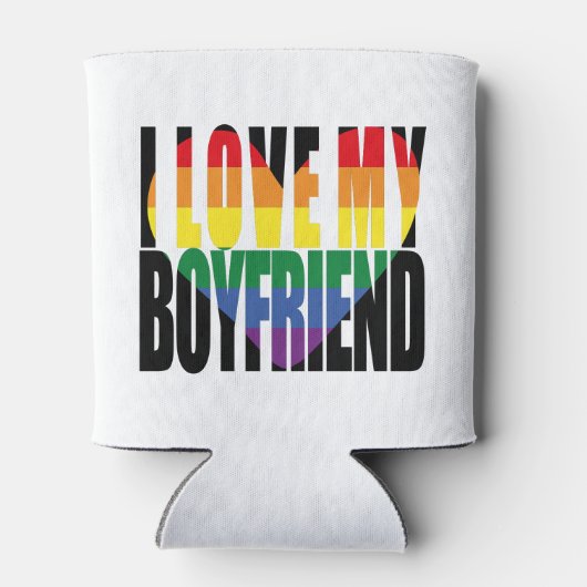 Rainbow I hou van mijn vriend Blikjeskoeler (Achterkant)