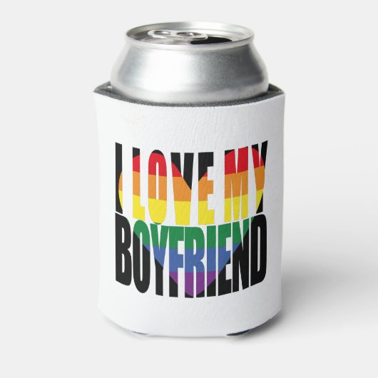 Rainbow I hou van mijn vriend Blikjeskoeler (Blikje Achterkant)