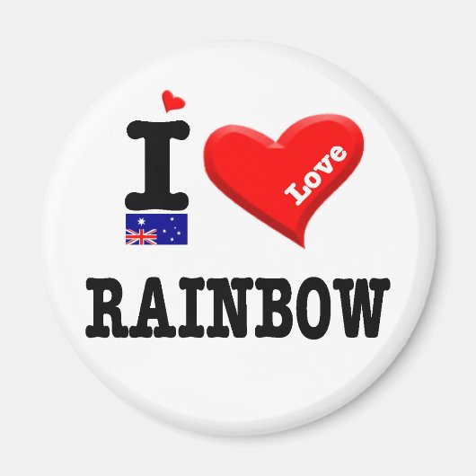 RAINBOW - I Love Magneet (Voorkant)