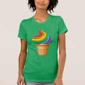 Rainbow Ice Cream Cone T-shirt (Voorkant)