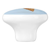 Rainbow Ice Cream met sprinken Keramische Knop (Zijkant)