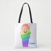 Rainbow Ice Cream Pal Tote Bag (Voorkant)
