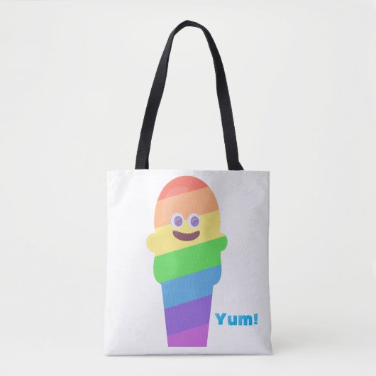 Rainbow Ice Cream Pal Tote Bag (Voorkant)