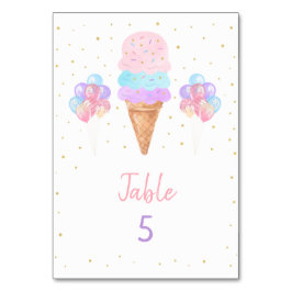 Rainbow Ice Cream Pink Gold Dag Kaart