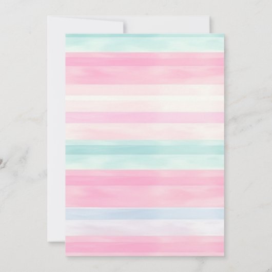 Rainbow Ice Cream Sweet One Eerste 1e Verjaardag Kaart (Achterkant)