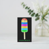 Rainbow Ice Lolly-visitekaartje Visitekaartje (Staand voorkant)