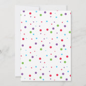 Rainbow Ice Poppen Koel Een 1e Verjaardagsuitnodig Kaart (Achterkant)