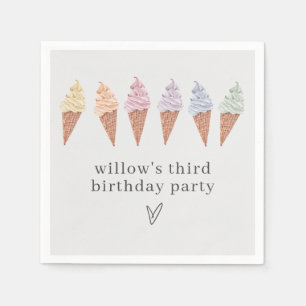 Rainbow Icecream Servet