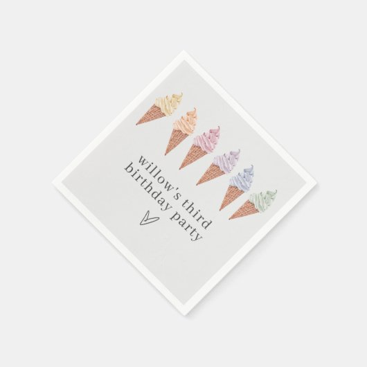 Rainbow Icecream Servet (Hoek)