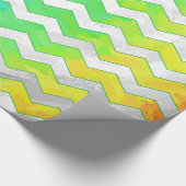 Rainbow Icy Chevron Pattern Cadeaupapier (Hoek)