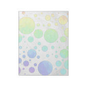 Rainbow Icy Polka Dot Pattern Notitieblok (Linkerzijde)