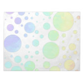 Rainbow Icy Polka Dot Pattern Notitieblok (Voorkant)