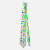 Rainbow Icy Polka Dot Pattern Stropdas (Voorkant)