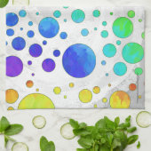 Rainbow Icy Polka Dot Pattern Theedoek (Gevouwen)