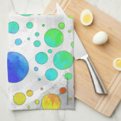 Rainbow Icy Polka Dot Pattern Theedoek (Quarter Fold)