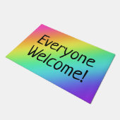Rainbow Iedereen Welkom Doormat Deurmat (Schuin)