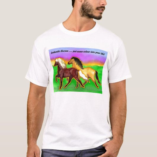 Rainbow IJslandse dica T-shirt (Voorkant)