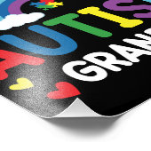 Rainbow Ik ben een trots autisme oma Autism Awaren Foto Afdruk (Hoek)