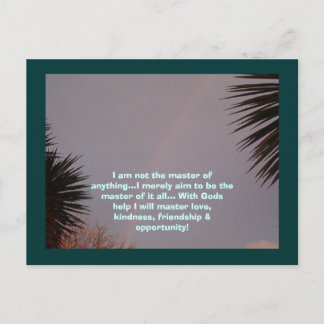 Rainbow, ik ben niet de baas van iets... ik ben.. briefkaart