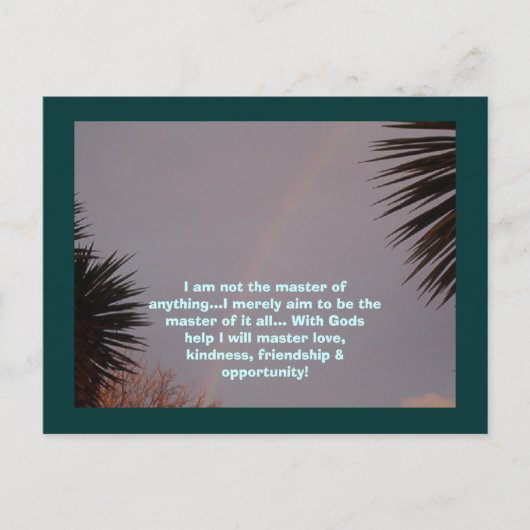 Rainbow, ik ben niet de baas van iets... ik ben.. briefkaart (Voorkant)